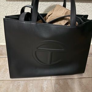 Telfar Medium Black Shopper